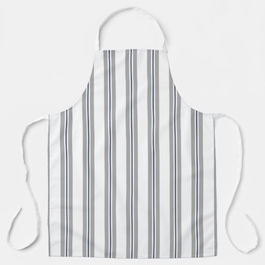  Frans schoppenplank blauw grijs Schort (Voorkant)