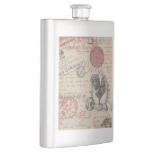  Frans Schrijven Paris Rooster typografie Heupfles (Rechts)