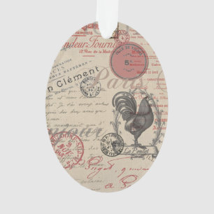  Frans Schrijven Paris Rooster typografie Ornament