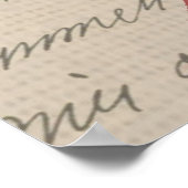  Frans Schrijven Paris Rooster typografie Poster (Hoek)