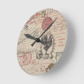 Frans Schrijven Paris Rooster typografie Ronde Klok (Hoek)