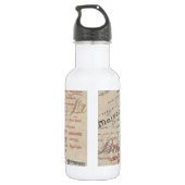  Frans Schrijven Paris Rooster typografie Waterfles (Achterkant)