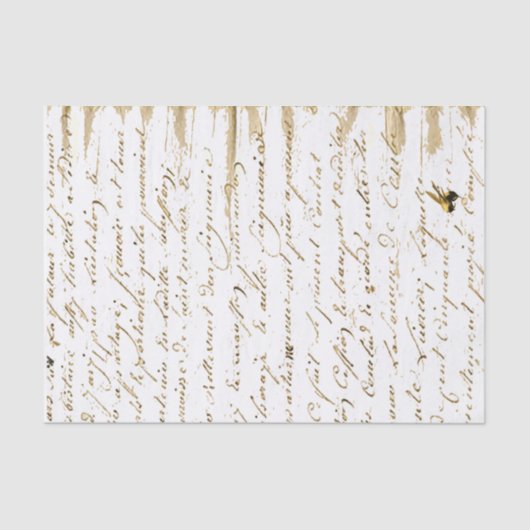 Frans schrijven tissuepapier (Voorkant)