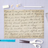 Frans Script Aged Paper -weefselpapier Tissuepapier (Craft)
