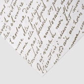 Frans Script Gold  Letter-diagram Tissuepapier (Detail)