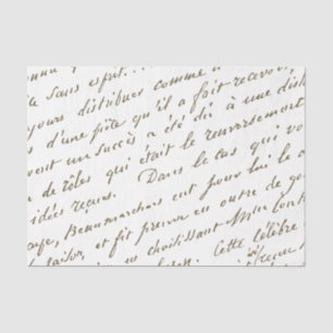 Frans  Script Gold-weefselpapier Tissuepapier