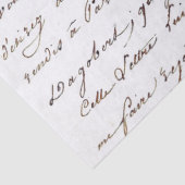 Frans Script  Letter Cursief handschrift Tissuepapier (Detail)