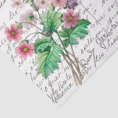 Frans Script  Primrose Bird Briefkaart Tissuepapier (Detail)