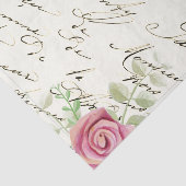 Frans Script Roos plakpapier Tissuepapier (Detail)