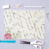 Frans Script Roos plakpapier Tissuepapier (Craft)