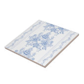 Frans, shabby, , bleek blauw, wit, chic, tegeltje (Zijkant)