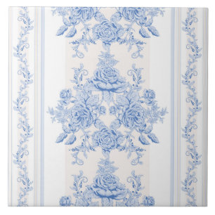 Frans, shabby chic, , bleke blauw, wit, countr tegeltje