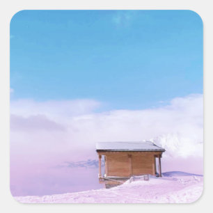 Frans Sneeuwberghok Vierkante Sticker