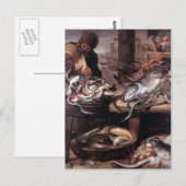 Frans Snyders- The Fishmonger Briefkaart (Voorkant / Achterkant)