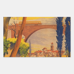 Frans Spoorwegvervoer Rechthoekige Sticker