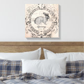  Frans Spring Rabbit stretched canvas (Insitu (Slaapkamer))