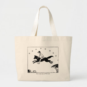 Frans sprookje Wolf en Prins Totebag Grote Tote Bag
