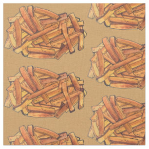 Frans Steak Fries Fried Potato Junk Food Stof