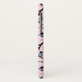 Frans stijlgeperst kleed papier met elastische tow Case-Mate iPhone case (Achterkant/links)