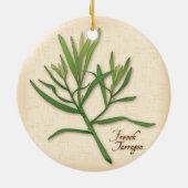 Frans Tarragon Herb Ornament (Achterkant)