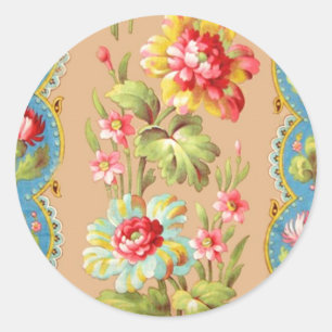 Frans textiel Ronde Sticker