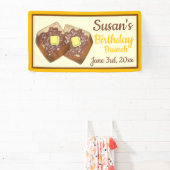 Frans Toast Maple Syrup Verjaardag Ontbijt Brunch Spandoek (Insitu)