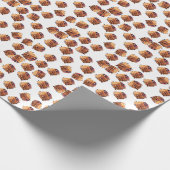 Frans toast patroon cadeaupapier (Hoek)