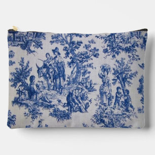 Frans toile de jouy blauw en wit elegant etui