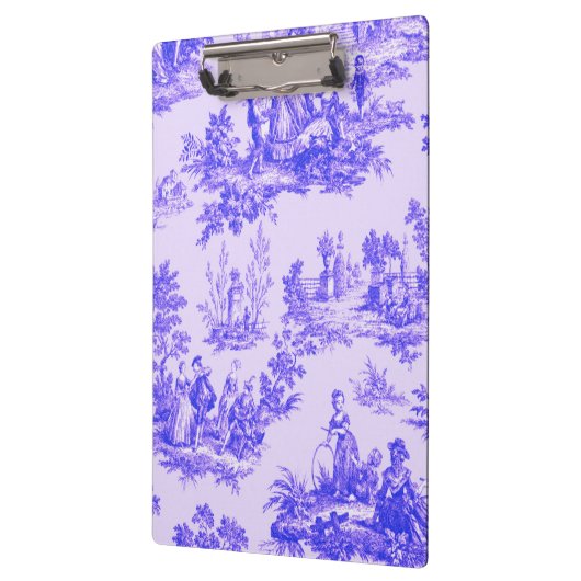 Frans toile de jouy blauw en wit elegant klembord (Links)