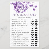 Frans Toile Floral Hij zei dat ze zei bruids spel (Voorkant)