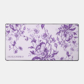  Frans Toile Paarse gepersonaliseerd Bureaumat (Voorkant)