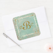  Frans Toile & Script Aangepaste Stickers (Envelop)