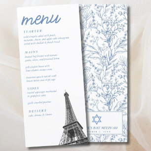 Frans toilet Bat Mitzvah Eiffeltoren Elegant Menu
