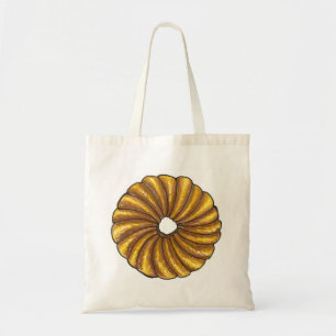 Frans Twist Donut Doughnut Breakfast Donuts Tas