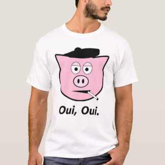 Frans varken. Oui, oui. T-shirt