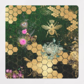 Frans, Victoriaans, bijen, floreel, goudfolie, bel Labels (Design 2)