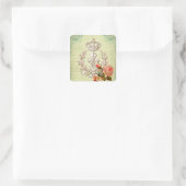 Frans Vierkante Sticker (Tas)