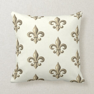 Frans Vintage Fleur de Lis Pattern Sierkussen
