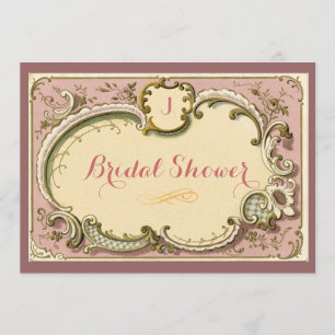 Frans Vintage Floral Vrijgezellenfeest Kaart