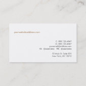 Frans Visitekaartje interieurontwerper (Achterkant)