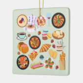 Frans voedsel keramisch ornament (Links)