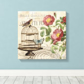  Frans vogelkooi uitgerekt canvas (Insitu (Houten vloer))