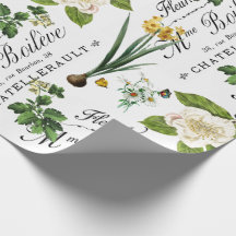  Frans voorjaarsbloem inpakpapier