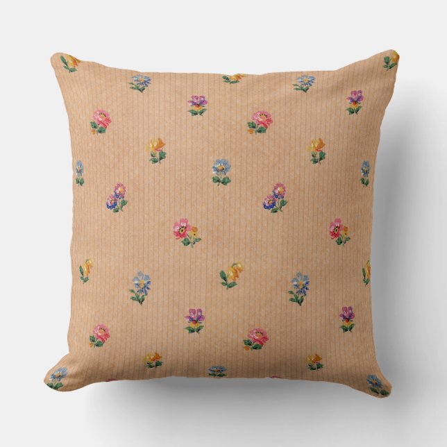  Frans Wallpaper Floral Pattern Cushion Kussen (Voorkant)