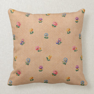 Frans Wallpaper Floral Pattern Cushion Kussen