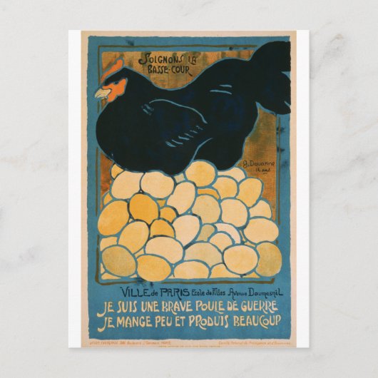 Frans War Propaganda Poster - Good Hen Briefkaart (Voorkant)