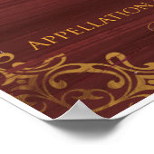 Frans waslabelArt:Bordeaux Poster (Hoek)