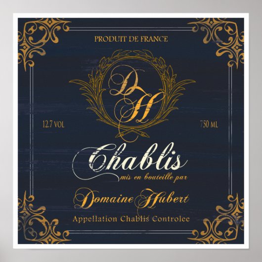 Frans waslabelArt:Chablis Poster (Voorkant)