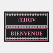 Frans welkom afscheid bienvenue adieu deurmat (Voorkant)
