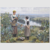 Frans werkblad voor vrouwen die de druppel op de Tissuepapier (Voorkant)